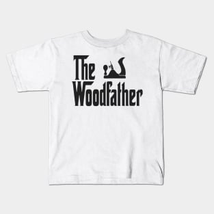 Cool The WoodFather Funny Daddy Gift Kids T-Shirt